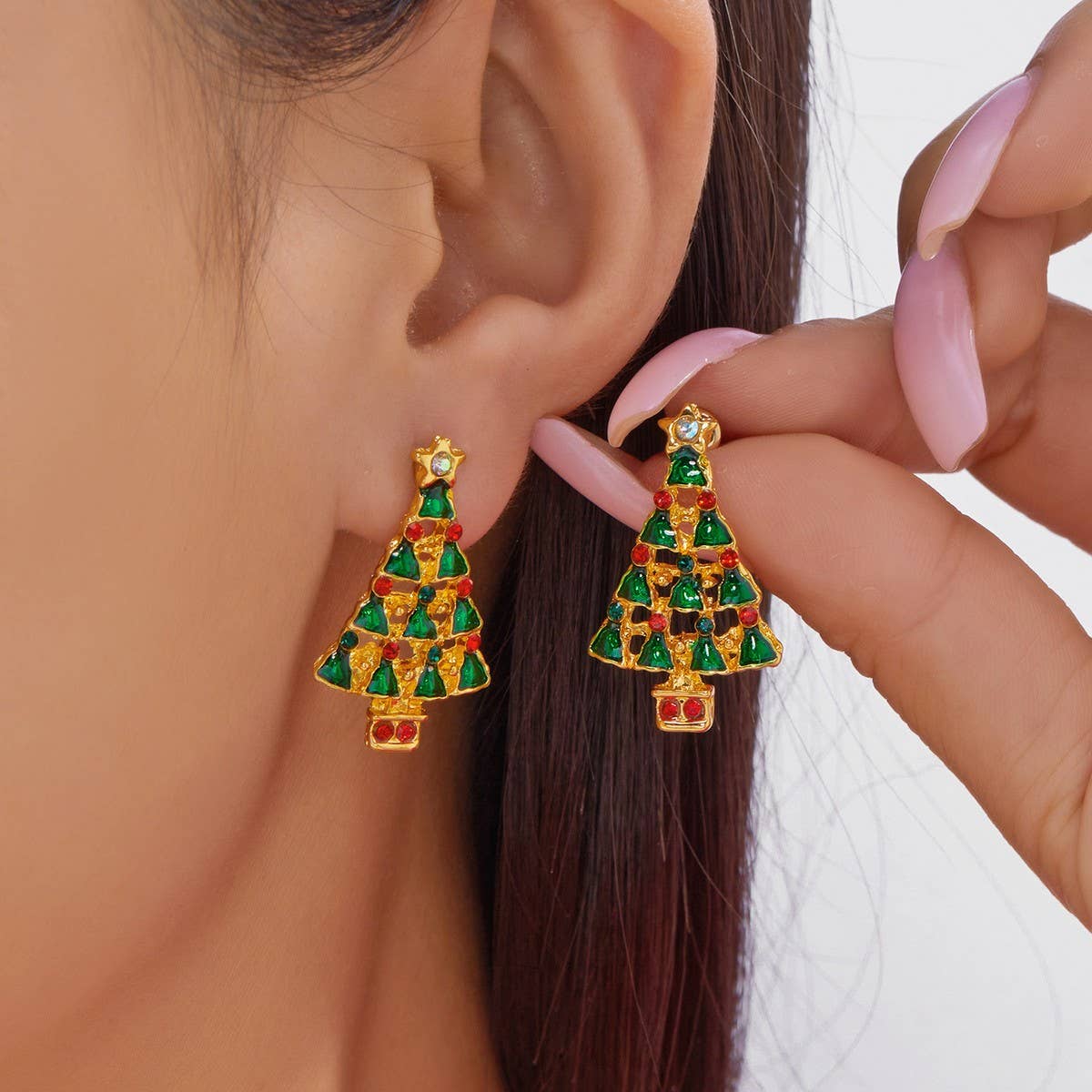 DOUBLJU - Wholesale Dangle Earrings - VERSATILE CHRISTMAS-THEMED EARRINGS_CWAJE057532