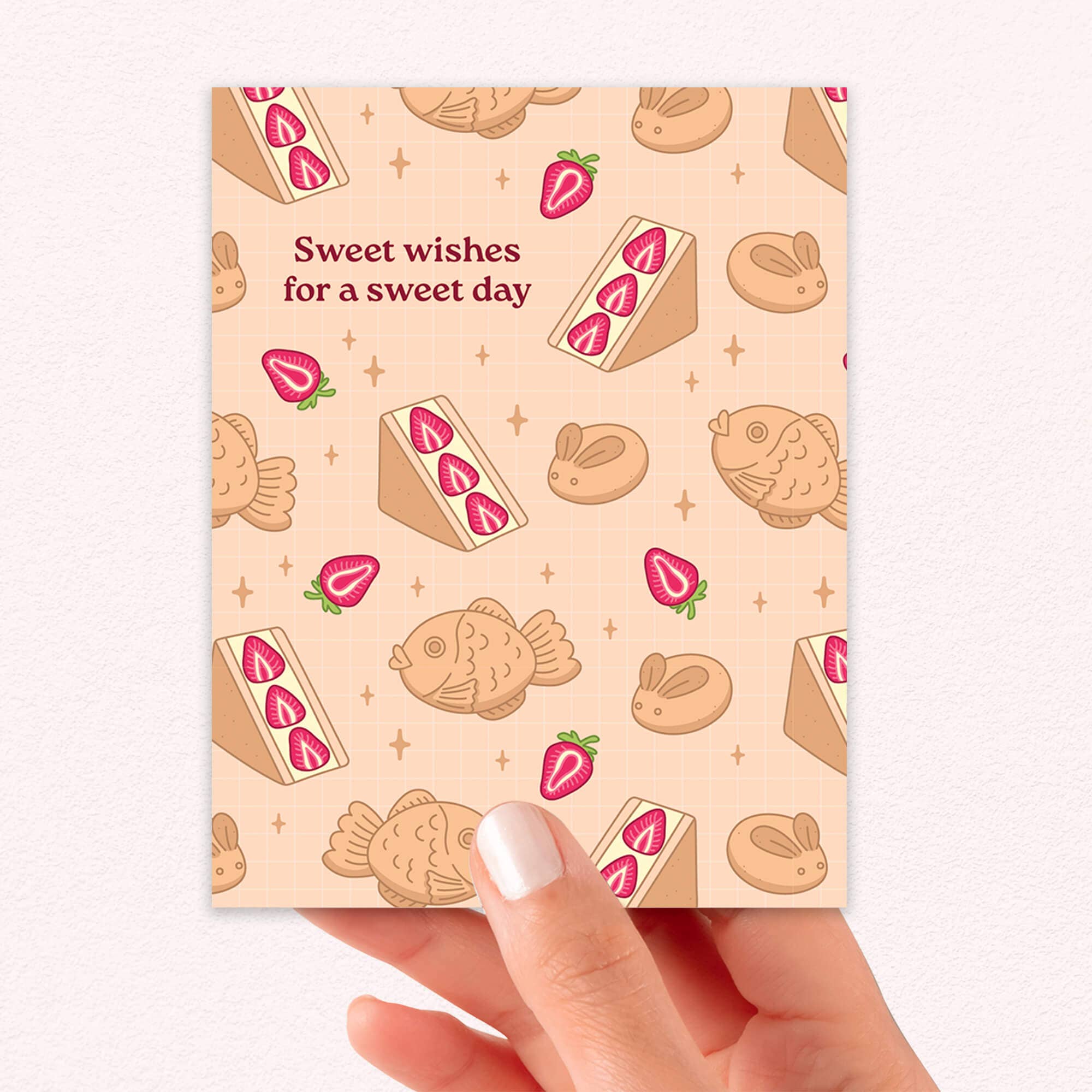 Cute Asian Cards – wholesale Birthday card – Sweet Dessert Birthday Card | Funny Aesthetic Asian Greeting Cards3