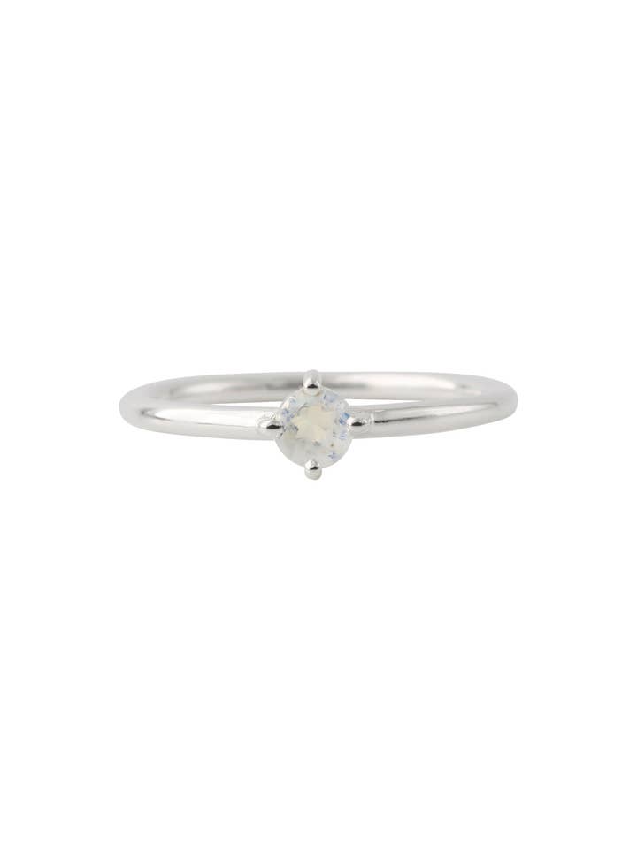 silver ring with moonstone for wholesale by Campur GmbH