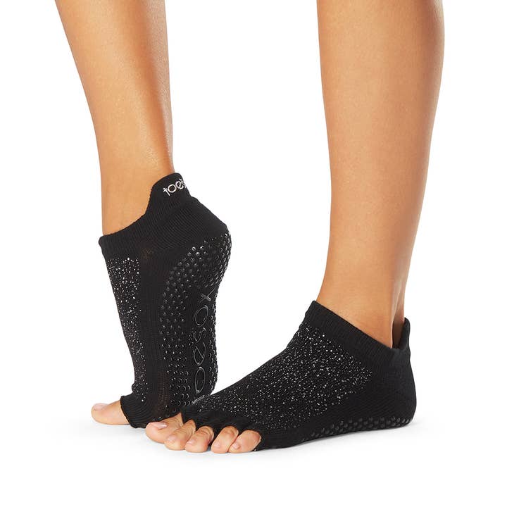 Toesox - Wholesale Socks - Women's - Grip H/T Low Rise Black Glimmer