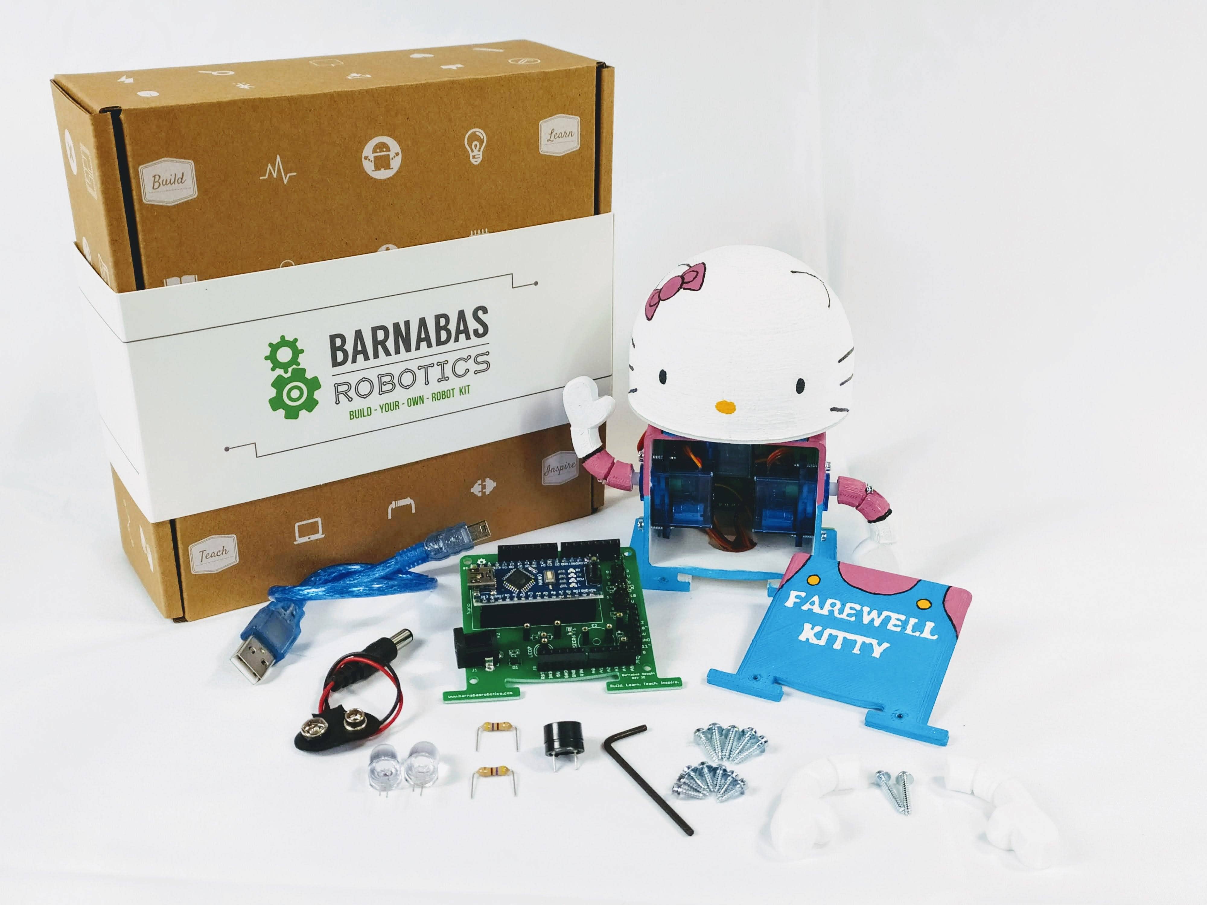 Barnabas Robotics - Wholesale Electronic toy – Child & baby - Barnabas-Bot: Arduino-Compatible 3-D Printed Robot Kit (Ages 9-12)2