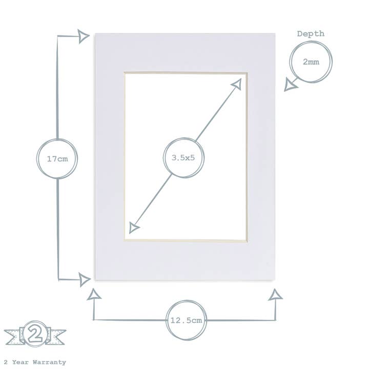 Rinkit Ltd – wholesale Picture frame – Nicola Spring Picture Mount 5x7 Frame Photo Size 4x6 White