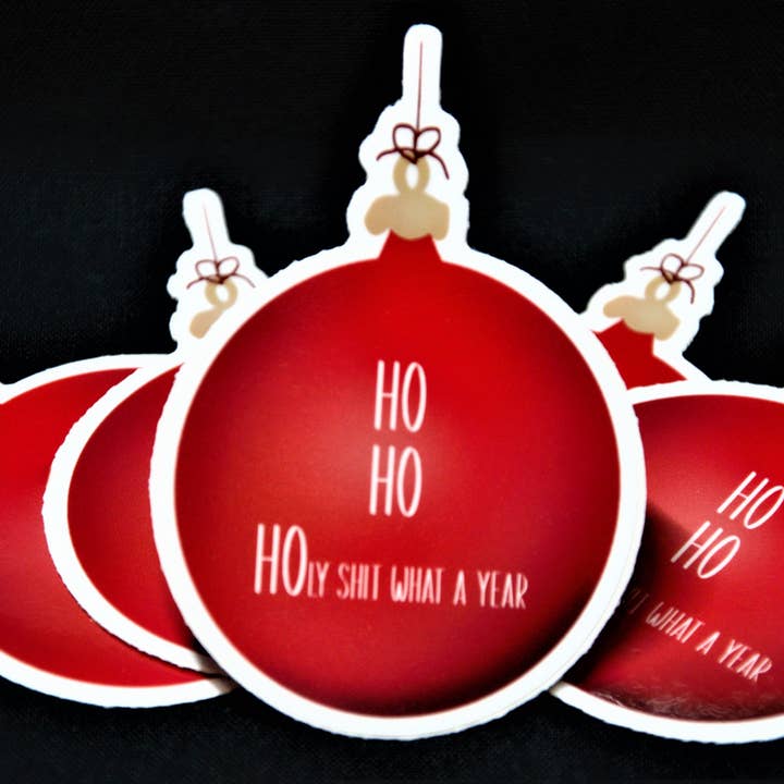 HO HO HOLY Sh*t Sticker for wholesale by Southpaw Draws