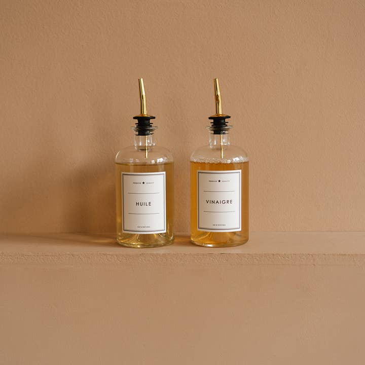 Les Flacons de l’Apothicaire – wholesale Oil/vinegar dispenser – Vinegar - clear bottle3