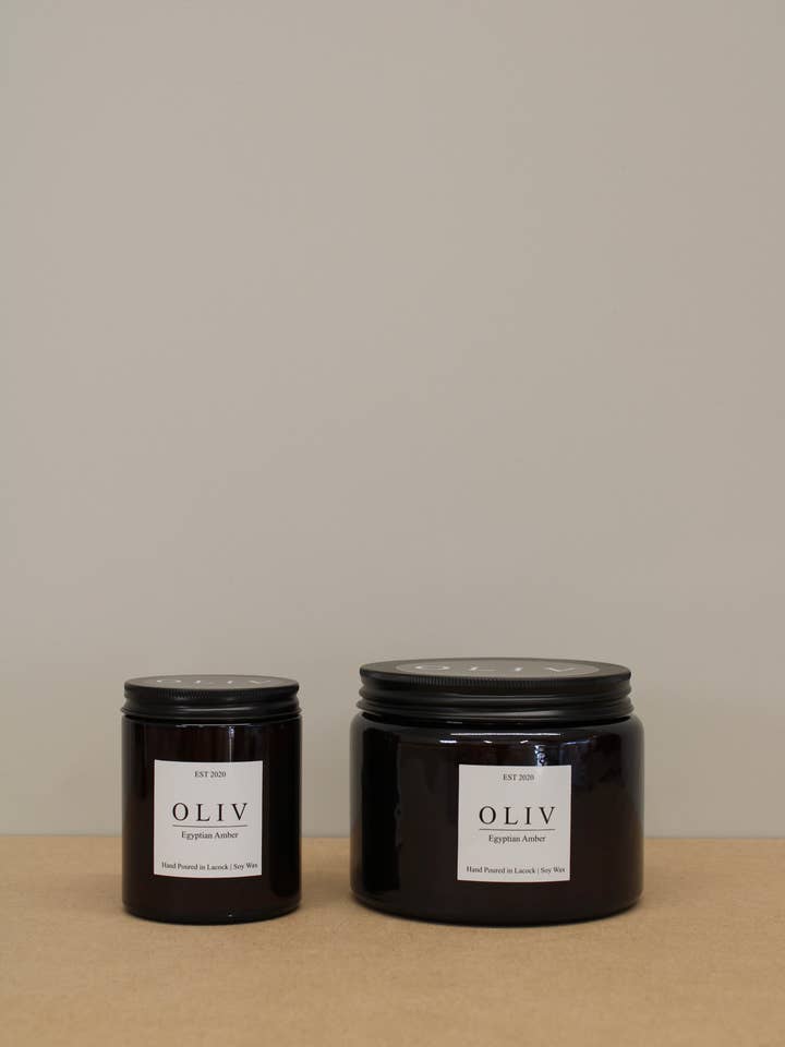 Ägyptische Bernstein-Kerze für den Großhandel von OLIV Homeware