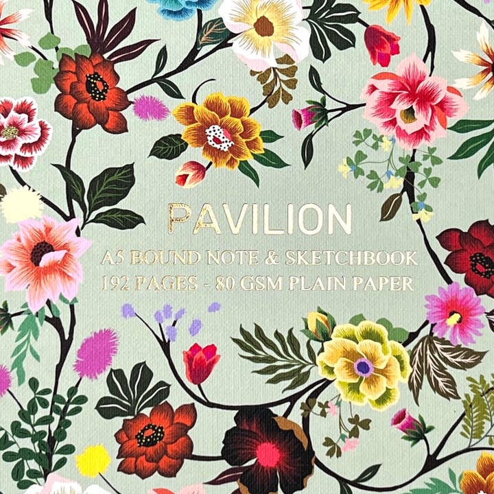 Pavilion - Wholesale Notebook - Tree of Life A5 Buckram Embossed Floral Foiled Notebook1