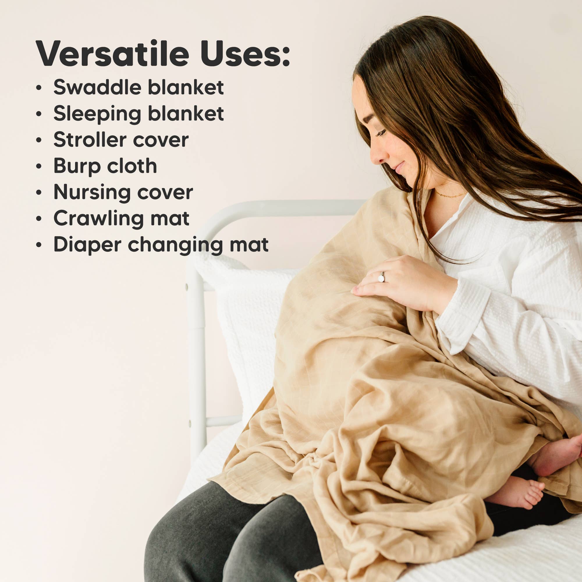 Spice KeaBabies Lumi Muslin Swaddle Blankets for wholesale on Faire6