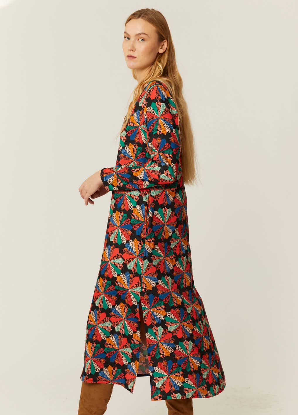 Pepaloves - Wholesale Dress - Women's - VESTIDO ESCOTE PATCHWORK1