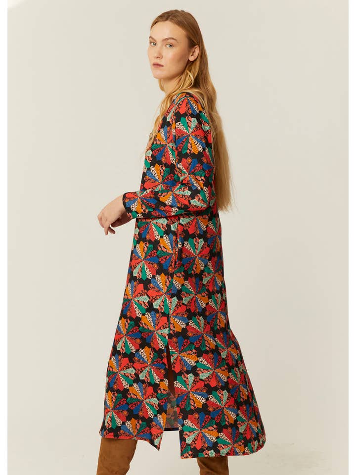 Pepaloves - Wholesale Dress - Women's - VESTIDO ESCOTE PATCHWORK1