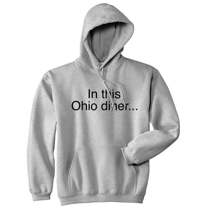 In This Ohio Diner Hoodie for wholesale by Crazy Dog T-Shirts