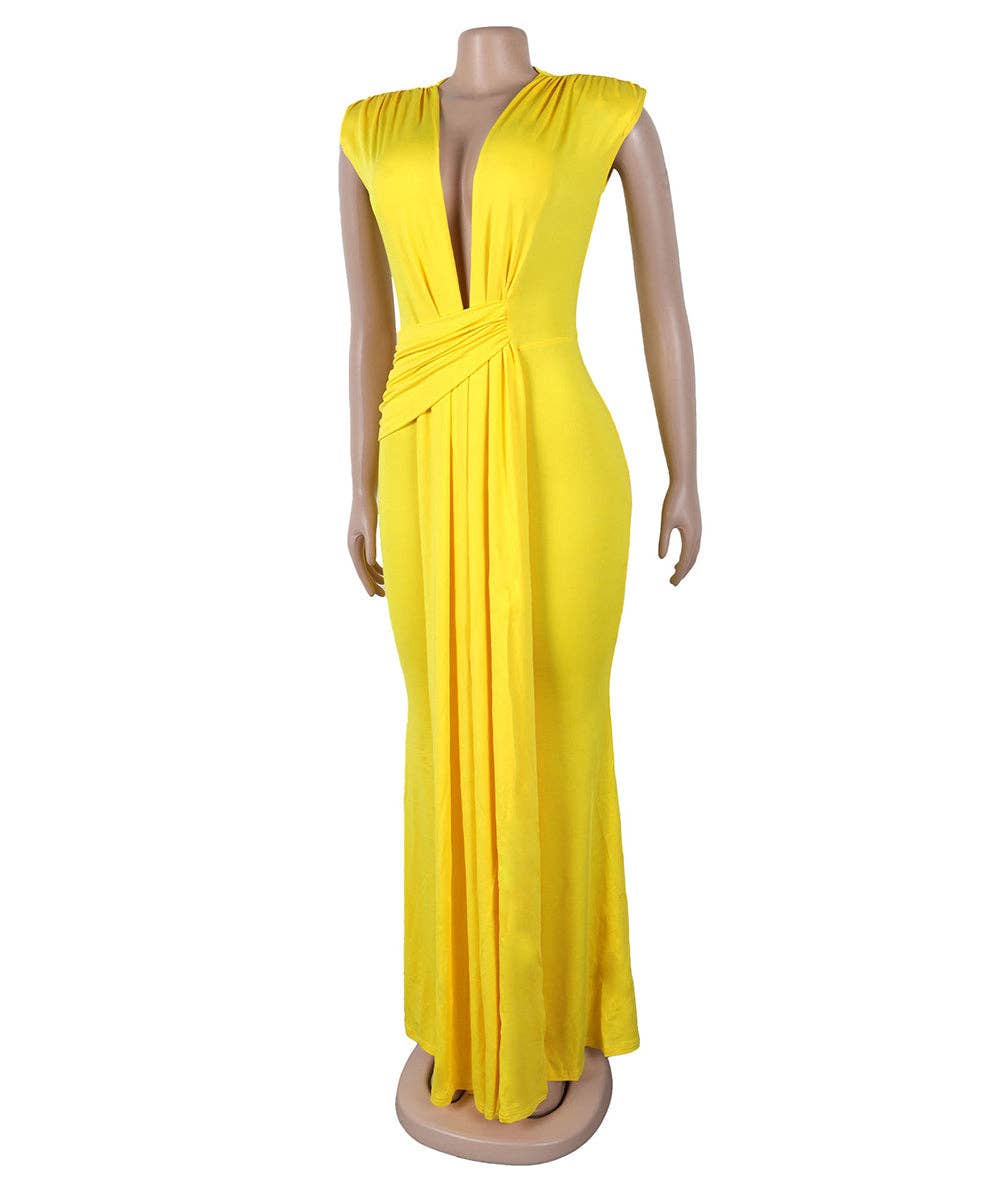 Aria Romance - Wholesale Formele jurk - Dames - Mouwloze Bodycon Midi Jurk7