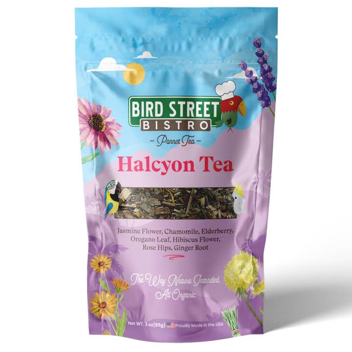 Halcyon Parrot Tea for wholesale by Bird Street Bistro