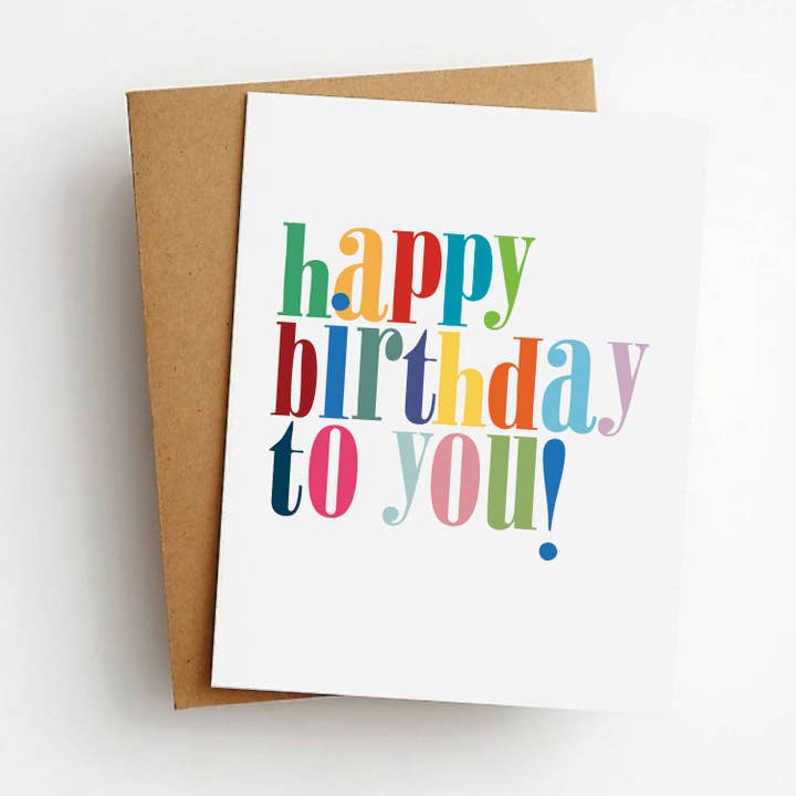 Feliz Aniversário Para Ti Cartão de Cumprimentos de Aniversário por atacado de Skel & Co