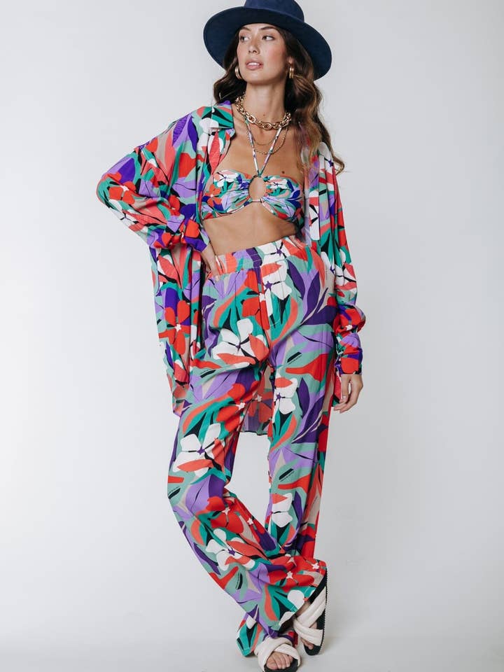 Flerfärgad Melody Byxor | Flerfärgad för wholesale på Faire0