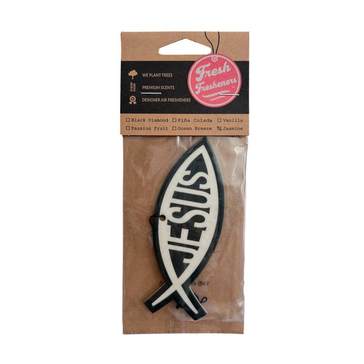 Fresh Fresheners - Wholesale Car Freshener - Unisex - Jesus Fish Air Freshener Pack of 121