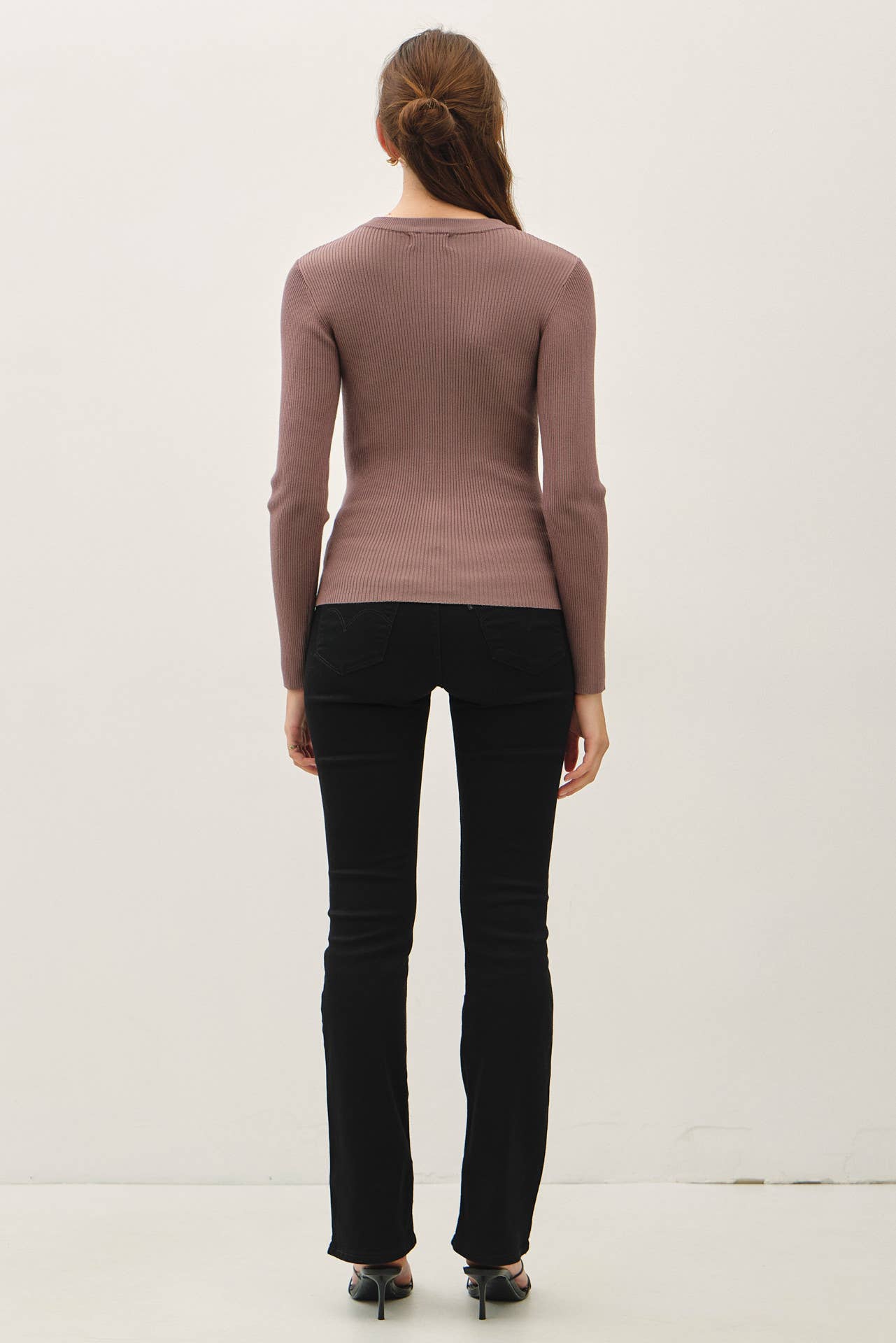 Be Cool - Wholesale Knit Sweater - Women's - CLASSIC CREWNECK LONG SLEEVE RIB SWEATER 11