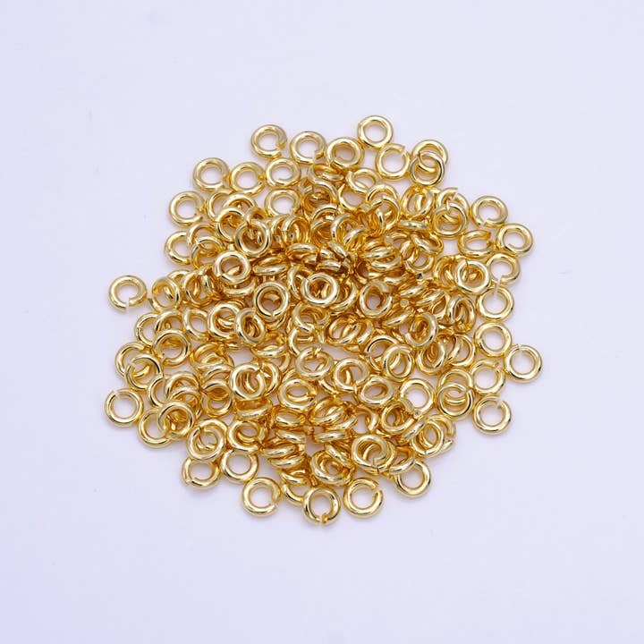 14K Gold Filled 4mm Jump Ring Jewelry Component Findings Set | SP-1613 for wholesale by Aim Eternal