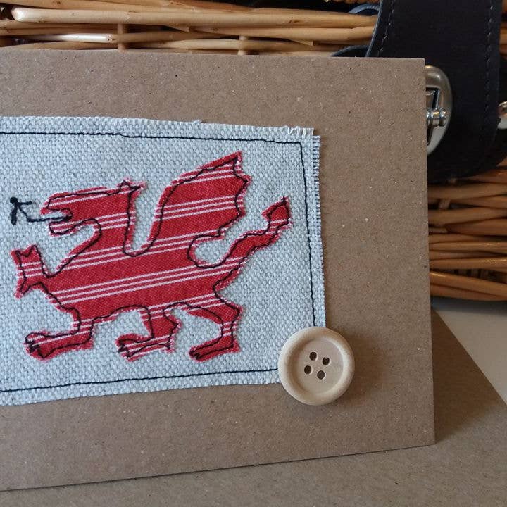 Welsh Dragon Greetings Card for wholesale by Sweet Williams