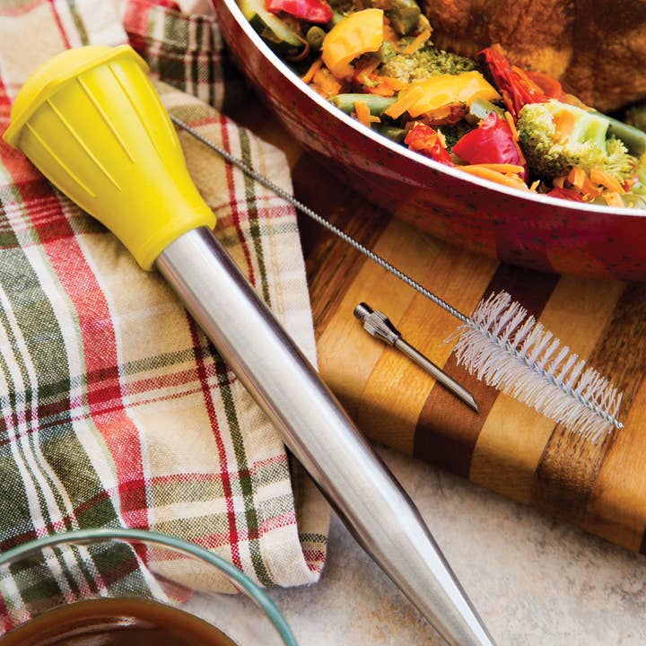 Fox Run Brands - Wholesale Kitchen Tool/Gadget - Fox Run Stainless Steel Baster Set, 2" x 4.75" x 14.25"1