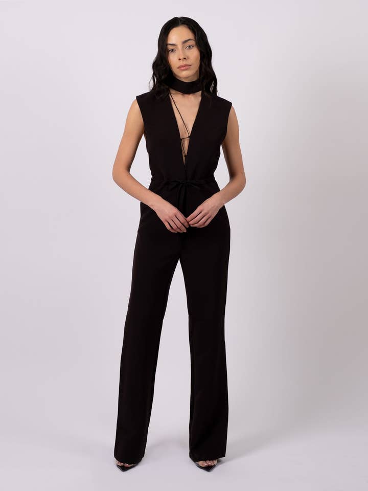 Dahlia jumpsuit - Black for wholesale by AQ/AQ