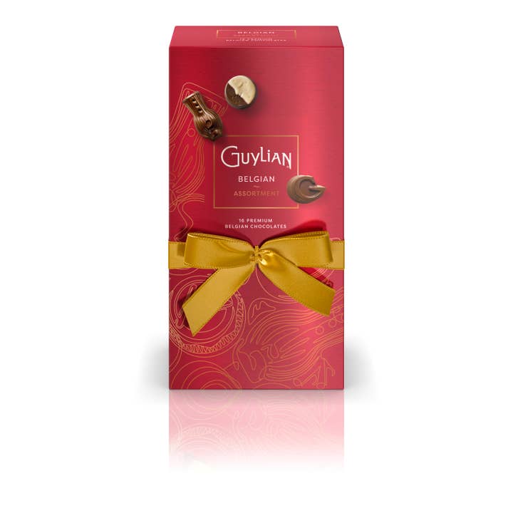 Belgium's Chocolate Source - Vente Boîtes de chocolats - Coffret Cadeau Guylian Luxe Ballotin – Assortiment de Cadeaux Embossés6