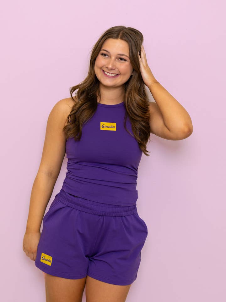 **PRE-ORDER ONLY** Wholesale | Omaha Tank (Purple) for wholesale by BOMB DESIGNS