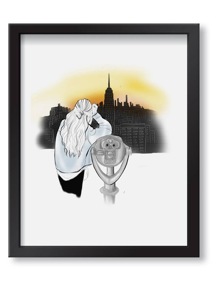 Stampa artistica della linea New York New York per la vendita all'ingrosso da parte di Alison Gordon Studio