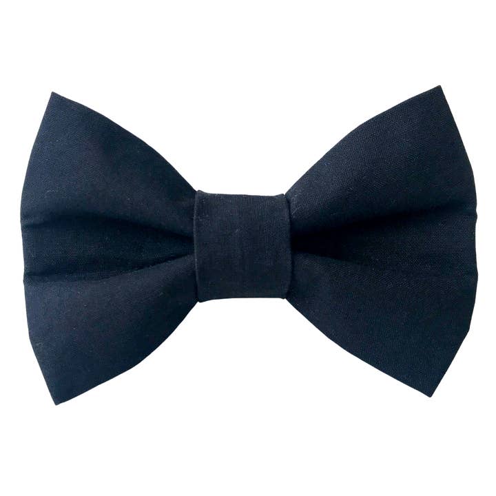 Solid Black Pet Bow Tie for wholesale by Winnie and the Hound
