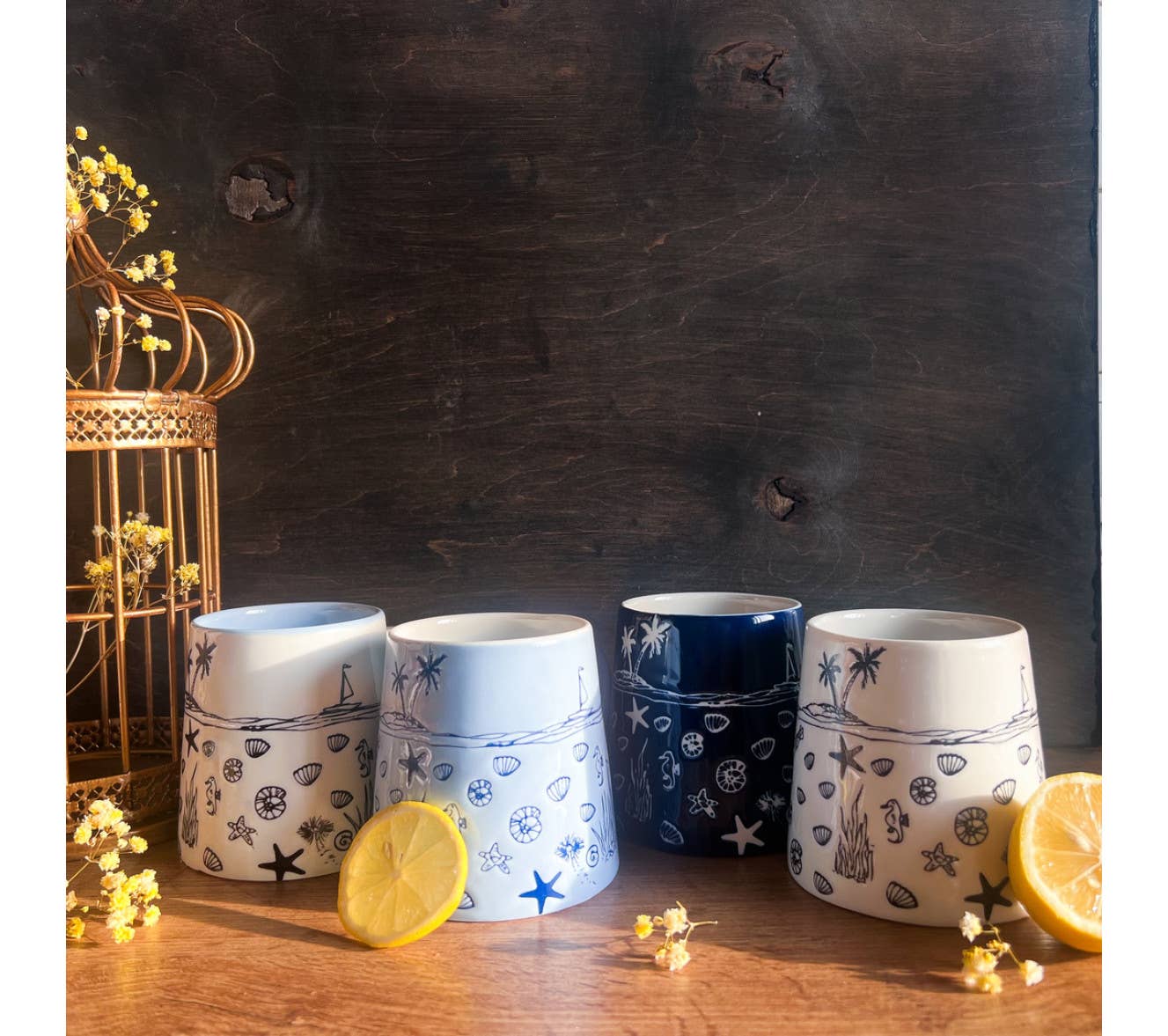 STP - Vente Tasse à café - Mug Assorti en Profonde Mer 390ml (4 designs)1