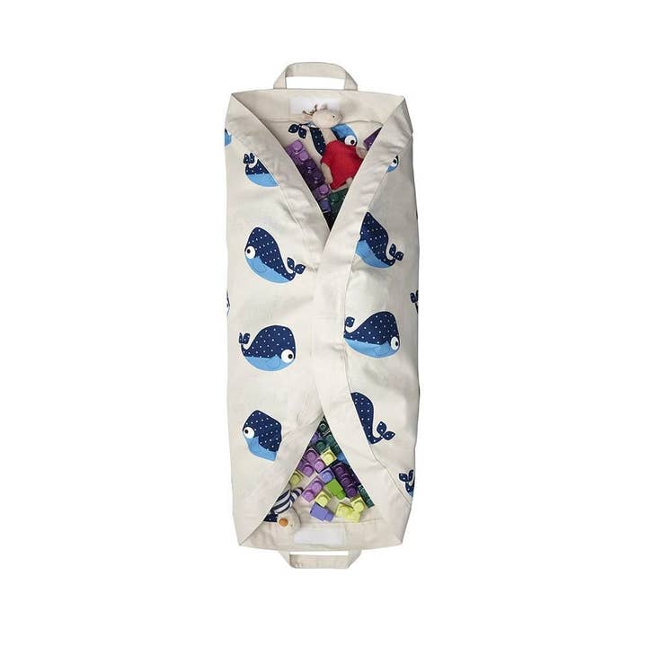 3 Sprouts - Wholesale Speelmat - Kinderen en baby - Speelmat met opbergtas voor baby’s en kinderen - walvis1