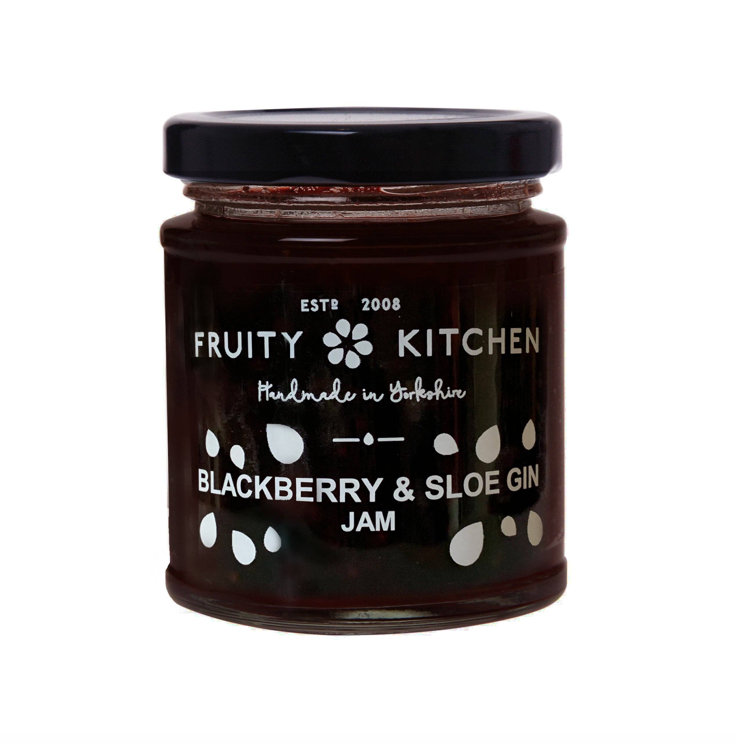 The Fruity Kitchen – Geleia por atacado – Blackberry & Sloe Gin Jam: Hamper/Presente/Retalho