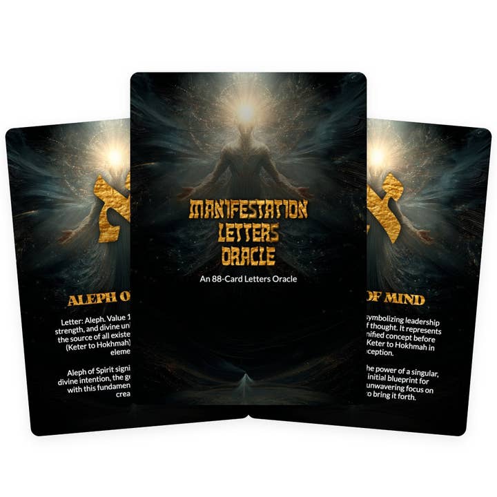 Manifestation Letters Oracle - 88 Cards Deck for wholesale by IBIZA TAROT