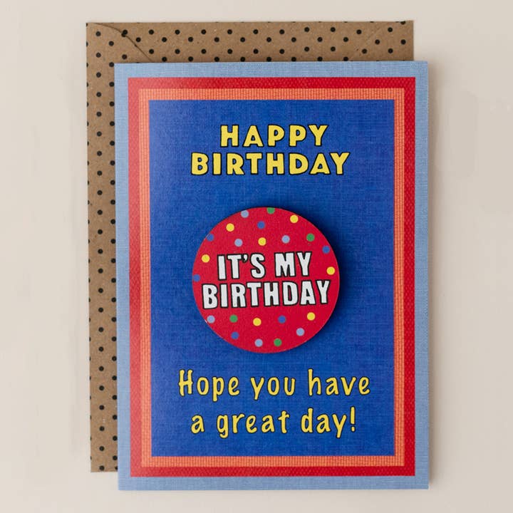 Apple & Clover - Venta al por mayor Tarjetas de cumpleaños - Tarjeta identificativa de cumpleaños con puntos rojos para niños