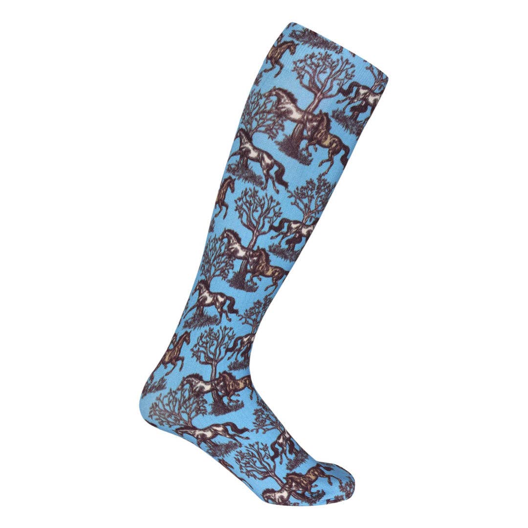 JPC Equestrian - Wholesale Socks - Women's - AWST Int'l Lila Toile Socks3