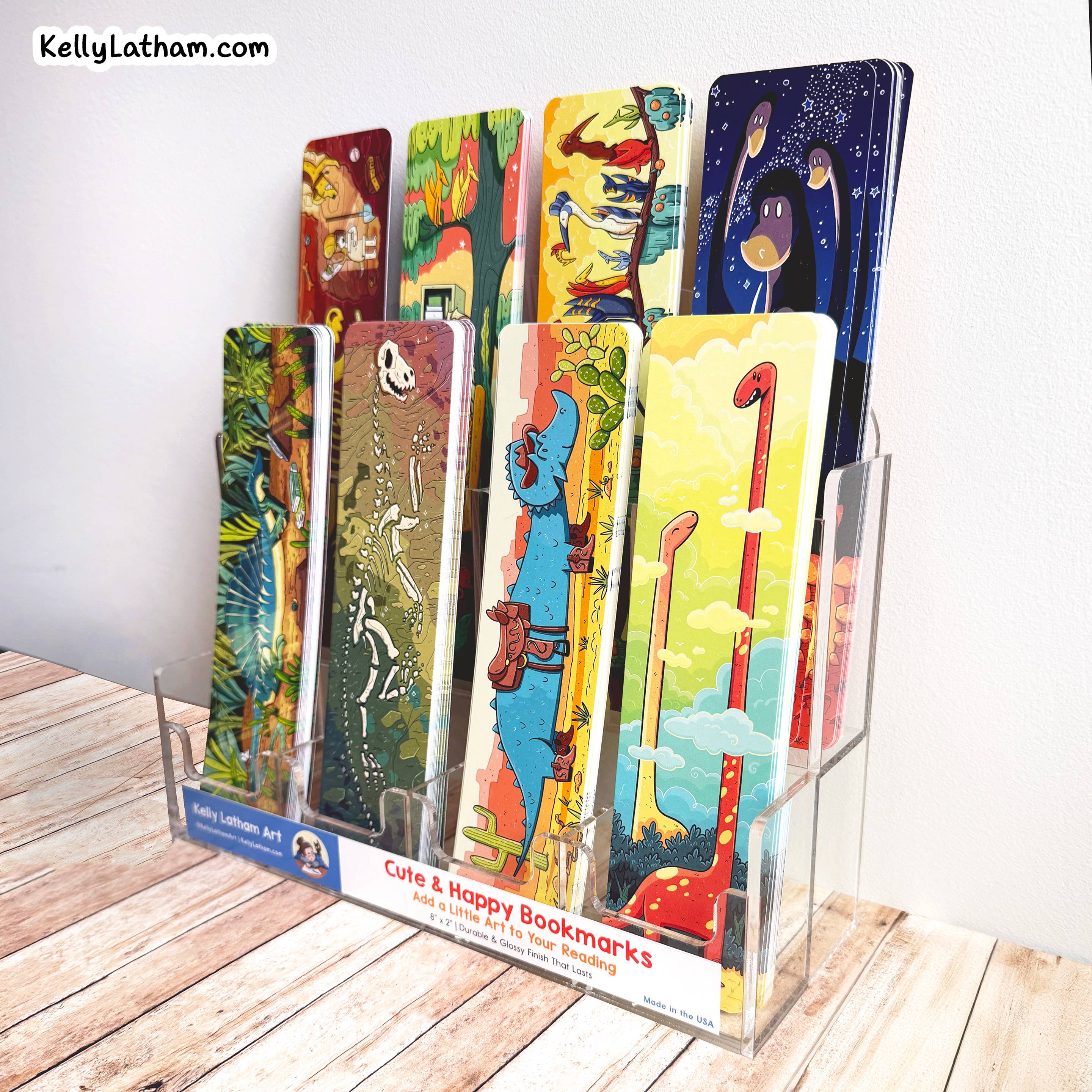 Kelly Latham Art - Wholesale Bookmark - Starter Bookmark Kit with Free Display – 160 Bookmarks 5