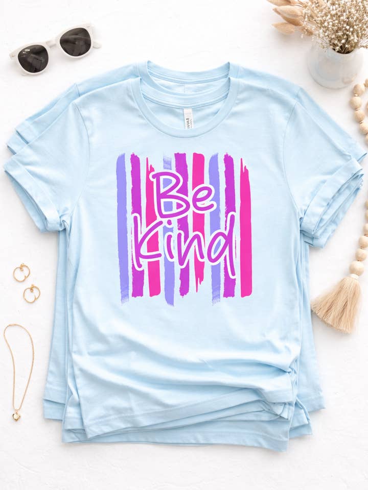 Be Kind Graphic Tee – Bright & Fun Boutique Shirt for wholesale by Rust + Stitch