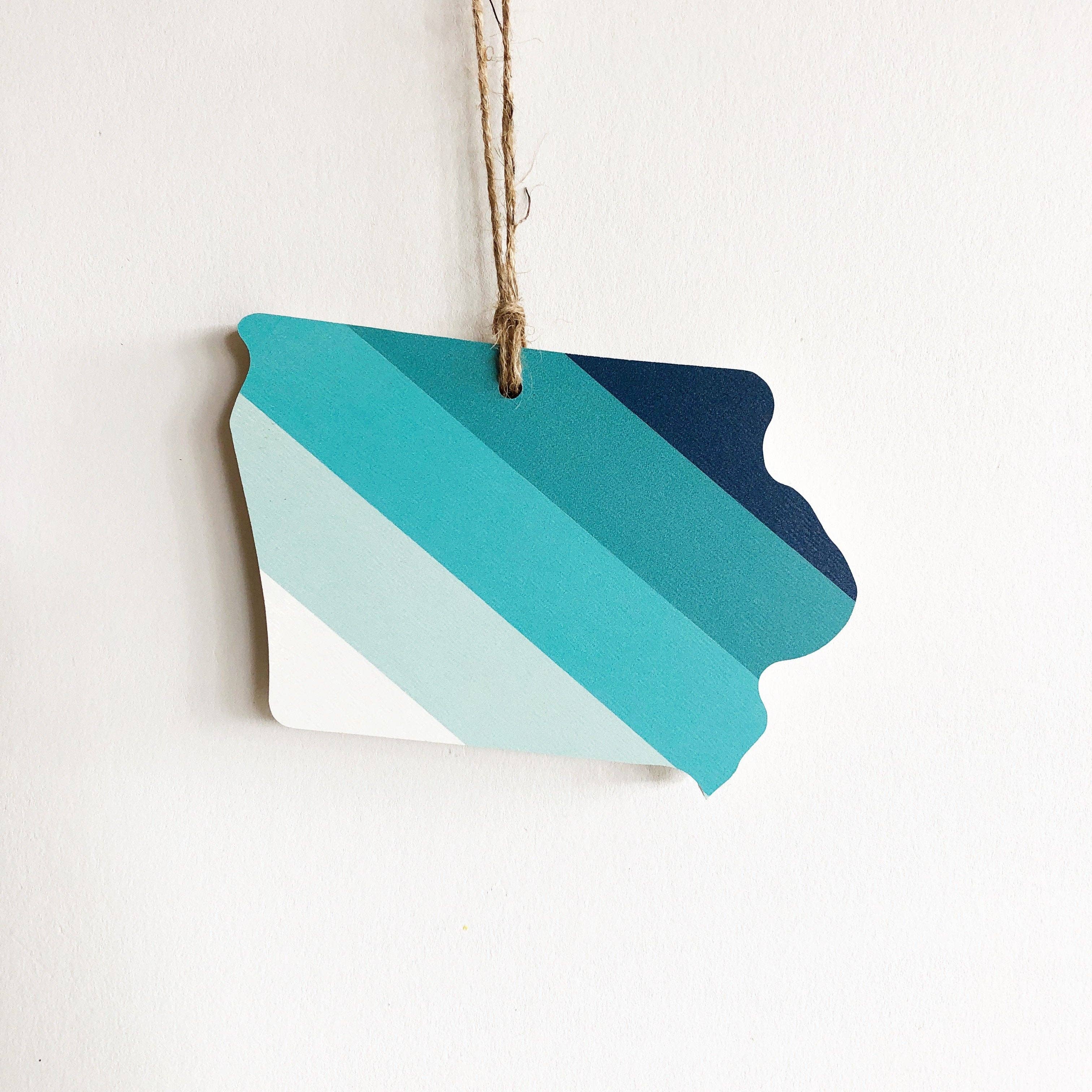 Hemlock & Heather - Wholesale Ornament - Comal Stripes State Ornaments34