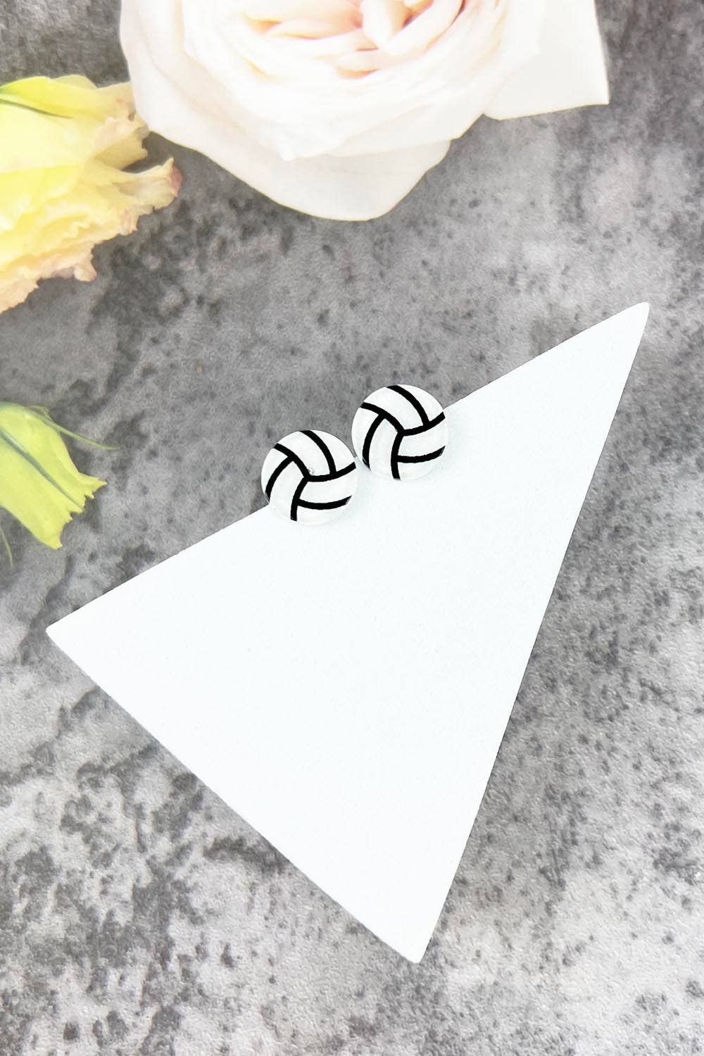 JHP Collection - Wholesale Stud/Post Earrings - VARIETY OF SPORTS BALL EPOXY MINI STUD EARRINGS22