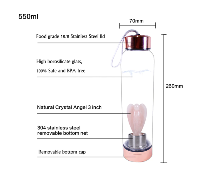Crystolver (We Cover All Import Fees) – wholesale Water bottle – Angel Crystal Glass Water Bottle13