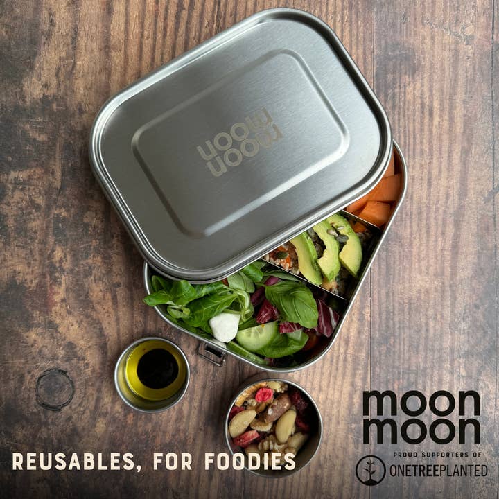 Moonmoon – wholesale Lunch bag/box – Stainless Steel Lunch Box | 1.4 Litre Leakproof Metal Bento 7