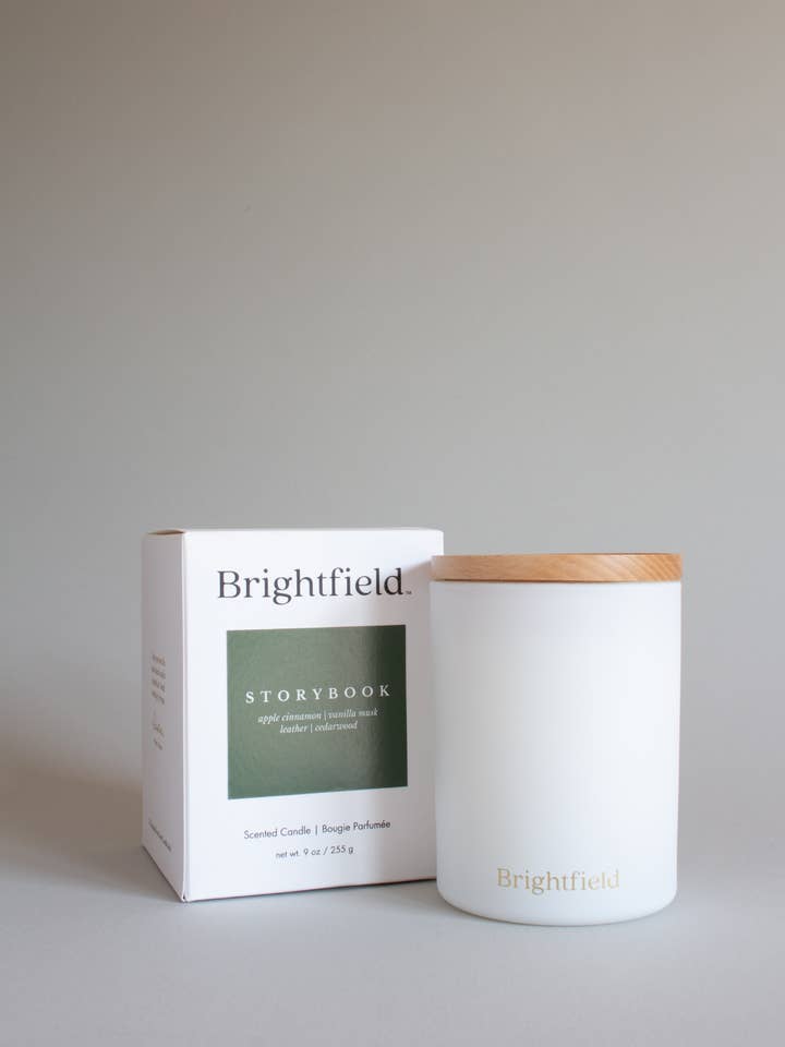 Storybook Classic Candle Coconut Soy Wood Wick Non-toxic for wholesale by Brightfield