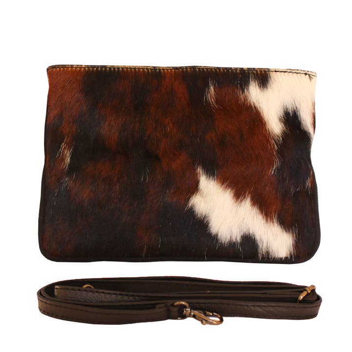 MYMARMOTT - Vente Pochette – femme - Sac à main Hera en cuir de vache et poil de poulain imprimé1