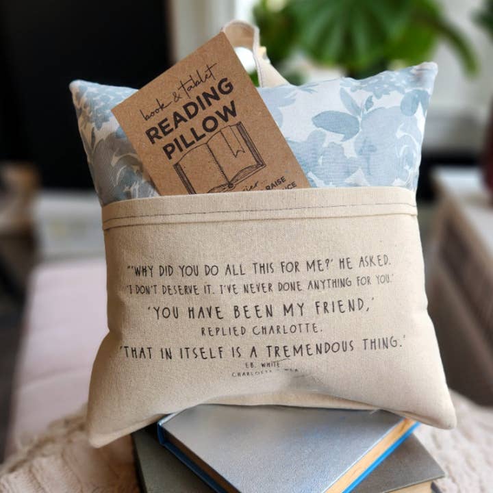 Desmond Brown - Wholesale Throw/Decorative Pillow - Reading Pillow- You Have Been My Friend, Charlotte's Web