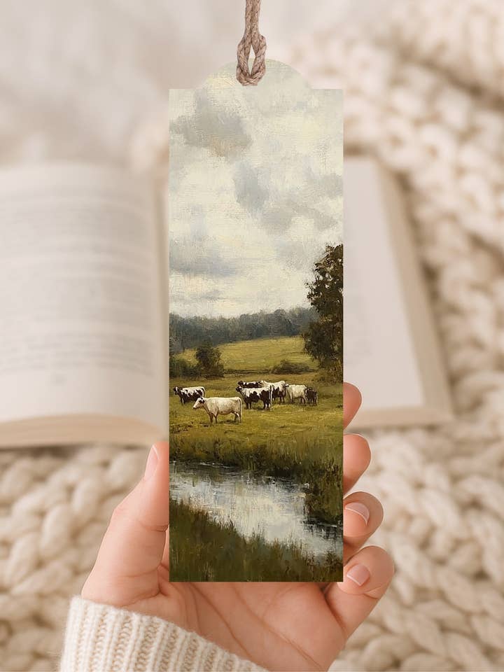 Wood Bookmark Green Pasture for wholesale by Redeemed Decor