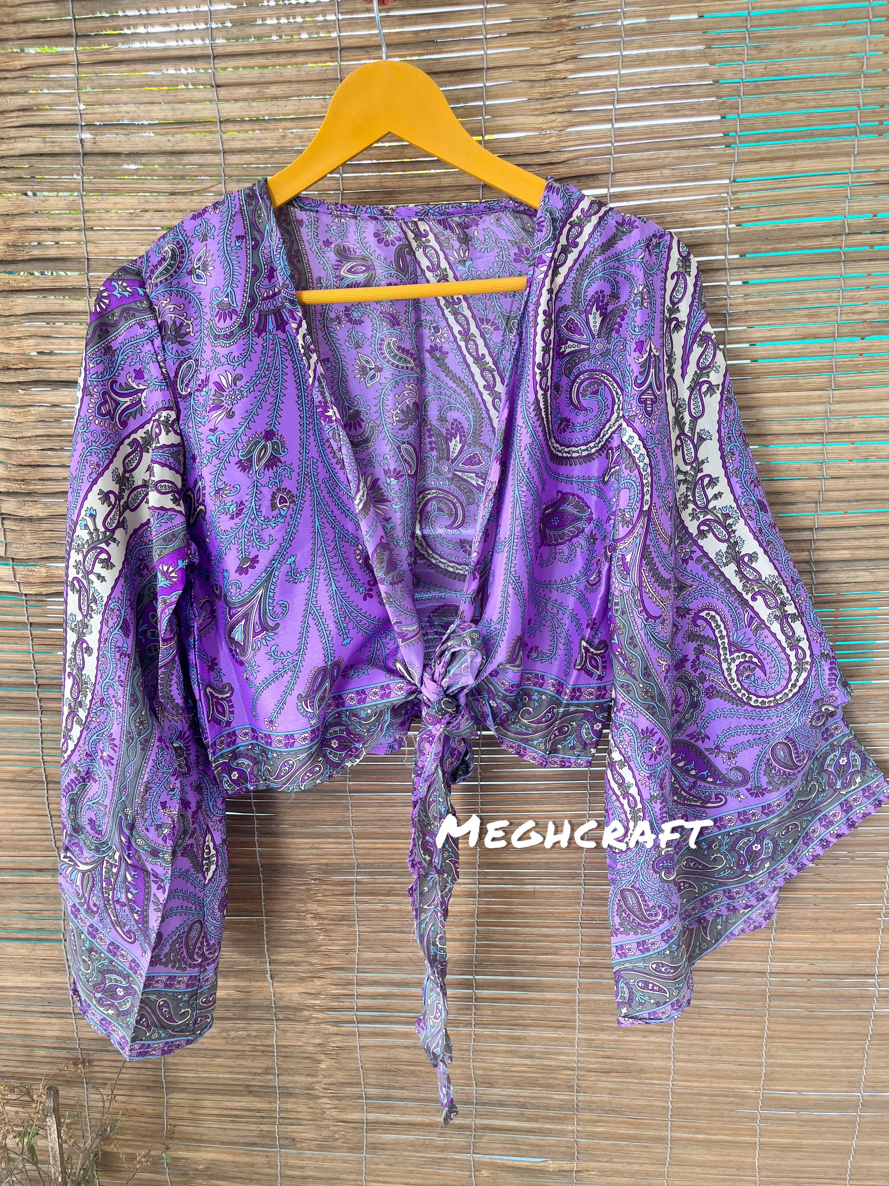 Meghcraft – Engroshandel Bluse - Dame – Silketop med klokkeærmer og bindebånd19