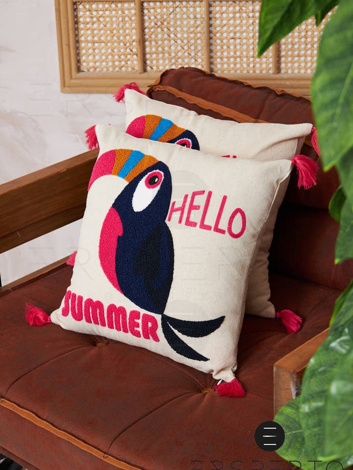 Grossist Tropisk Punch Kudde – Hej Sommar – 43x43 cm för wholesale av Uzman home textile