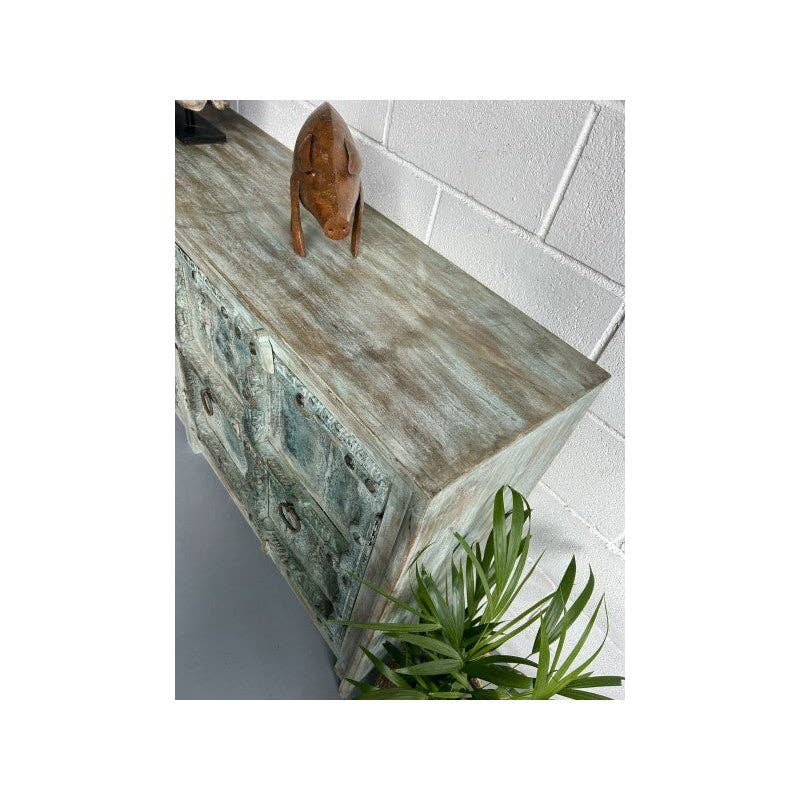 Paloma Black (Casa Natura Design, S.L.) - Wholesale Sideboard - Spectacular Detail On This Hand Carved Indian Wooden1