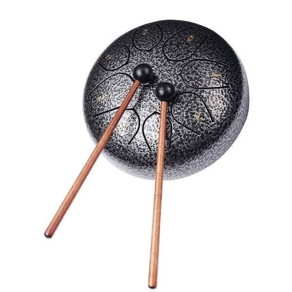 Showcase - Wholesale Meditation Supplies - TranquilTones 6" Garden Rain Drum in Matte Black8