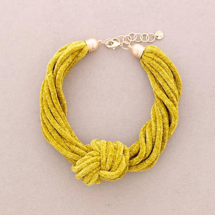 Sonata – Großhandel Gewebtes/geflochtenes Armband – Chenille-Kropfband in Nude3