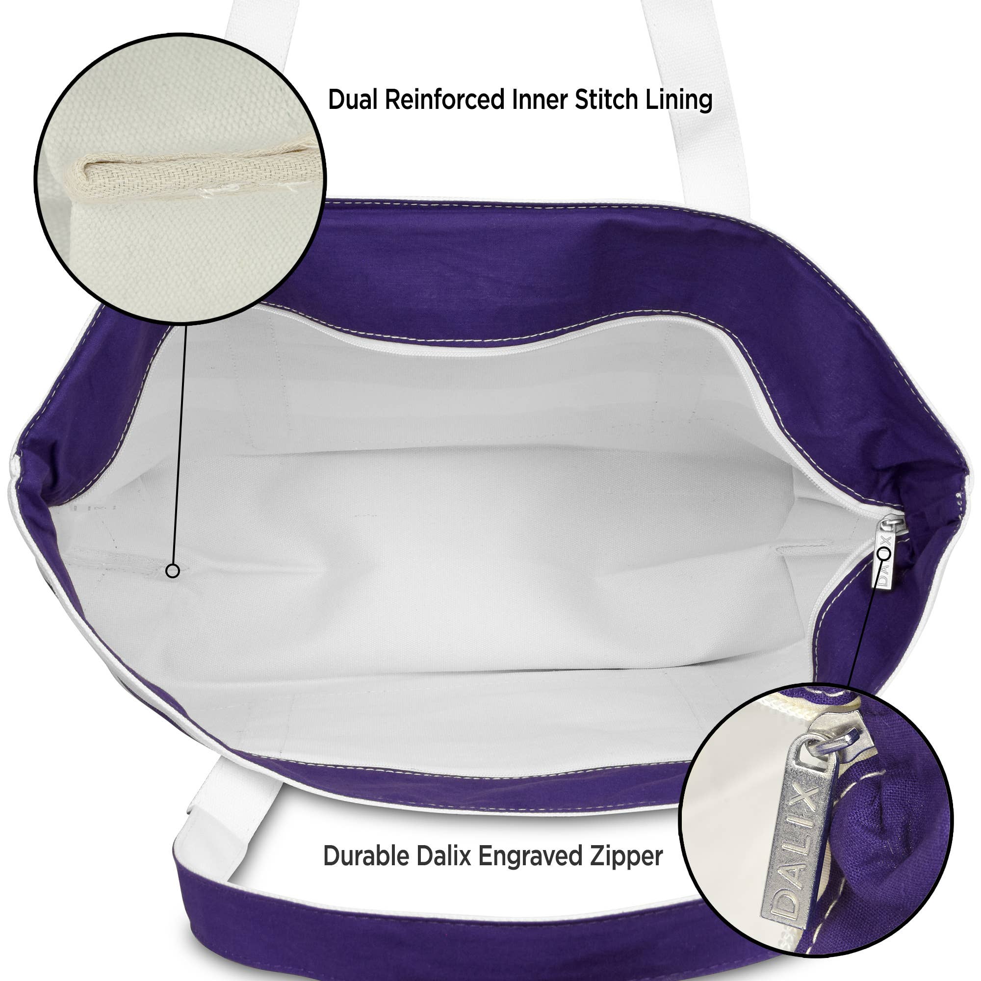 Dalix - Wholesale Tote bag – Women's - Dalix 23" Premium Striped Tote Bag33